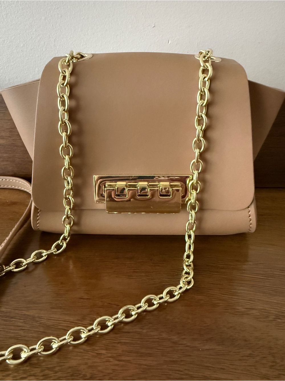 ZAC Zac Posen Eartha Mini Chain Crossbody Bag - Beige / Nude